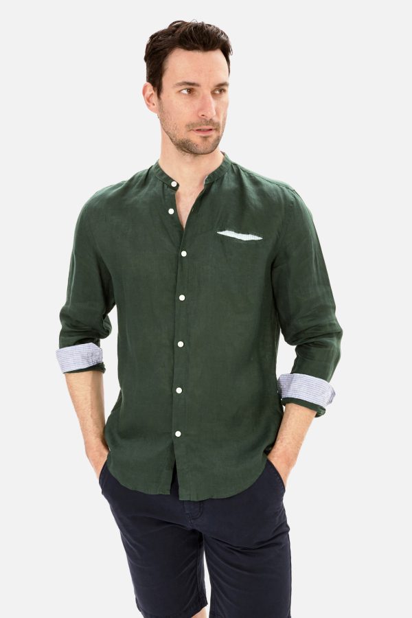 CAMISA LINO HOMBRE CUELLO MAO