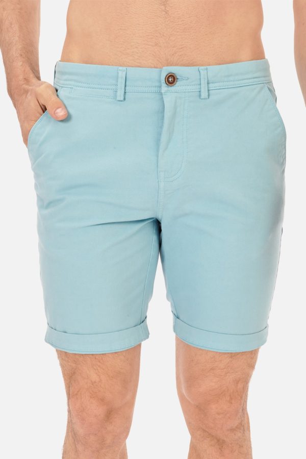 BERMUDA ALGODÓN SARGA GARMENT DYED