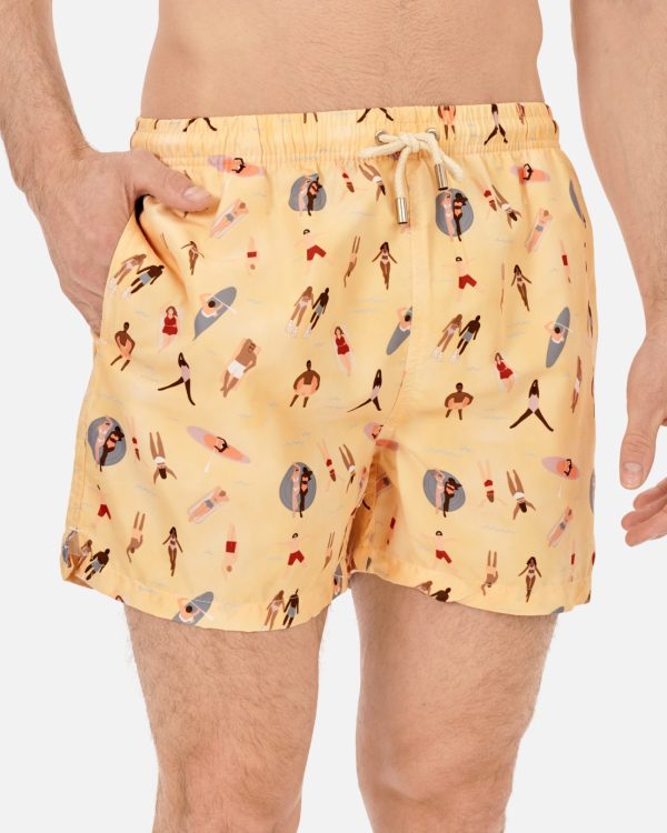 BAÑADOR HOMBRE ESTAMPADO PLAYA