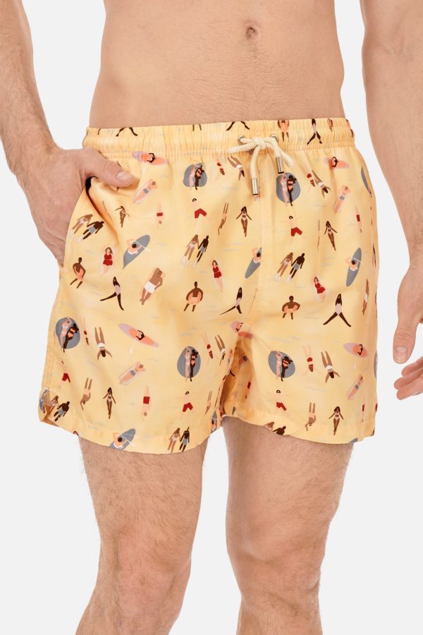 BAÑADOR HOMBRE ESTAMPADO PLAYA