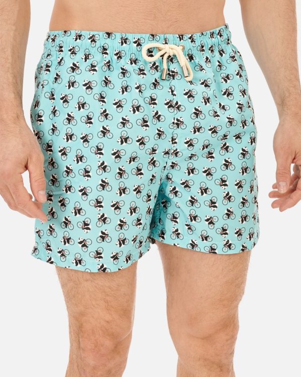 BAÑADOR HOMBRE ESTAMPADO BICI-PANDA