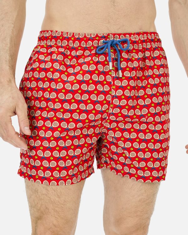 BAÑADOR HOMBRE ESTAMPADO RAQUETAS