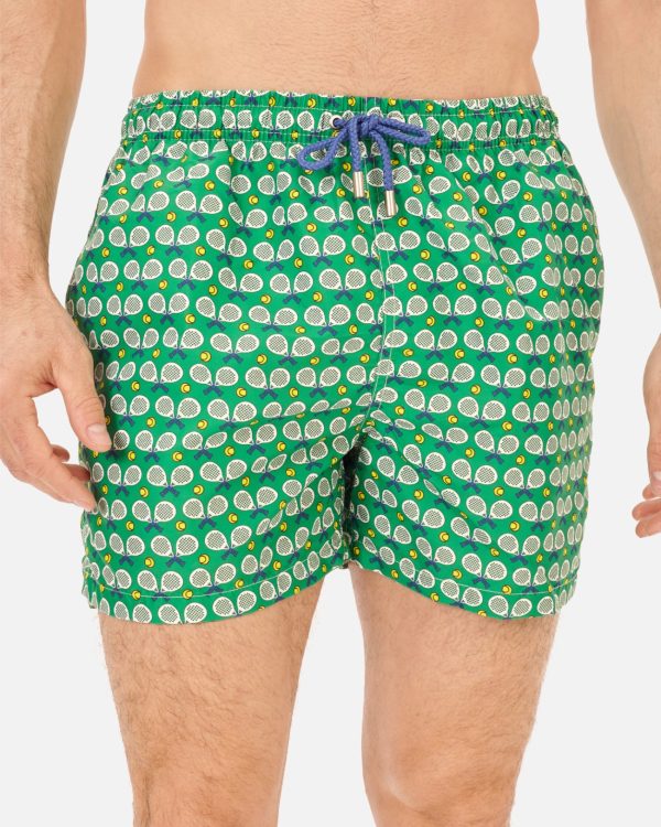 BAÑADOR HOMBRE ESTAMPADO RAQUETAS