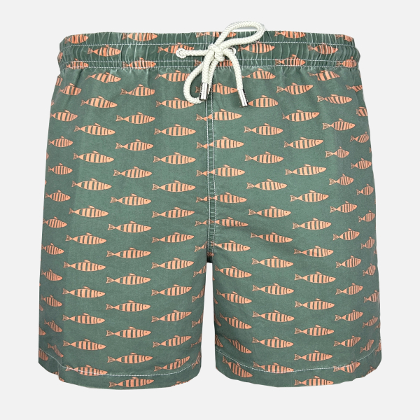 Bañador estampado de concha hombre Blue Coast Yachting