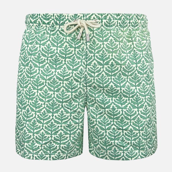 Bañador azul marino estampado arabesco hombre Blue Coast Yachting