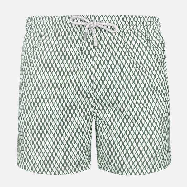BAÑADOR HOMBRE CON ESTAMPADO DE REJILLAS