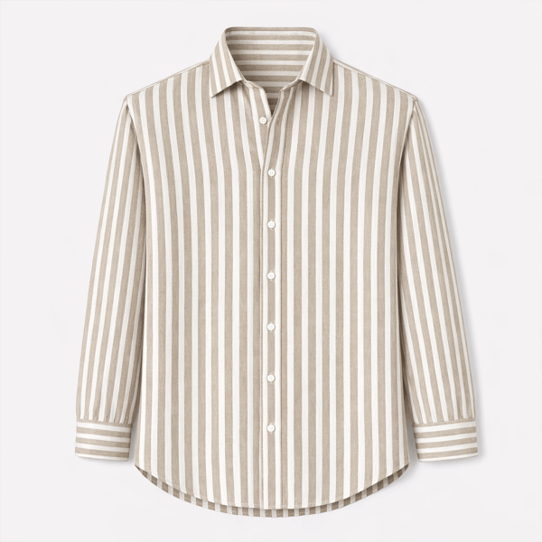 CAMISA LINO HOMBRE DE RAYA