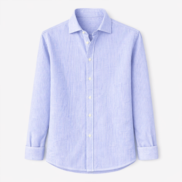 CAMISA LINO HOMBRE DE RAYA