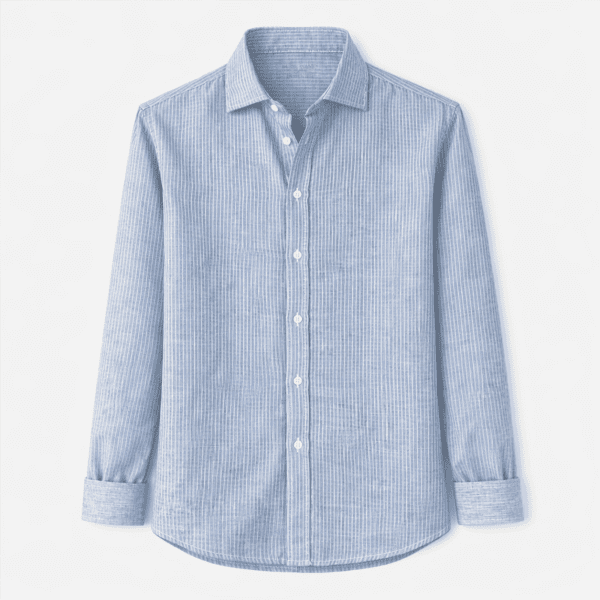 CAMISA LINO HOMBRE DE RAYA