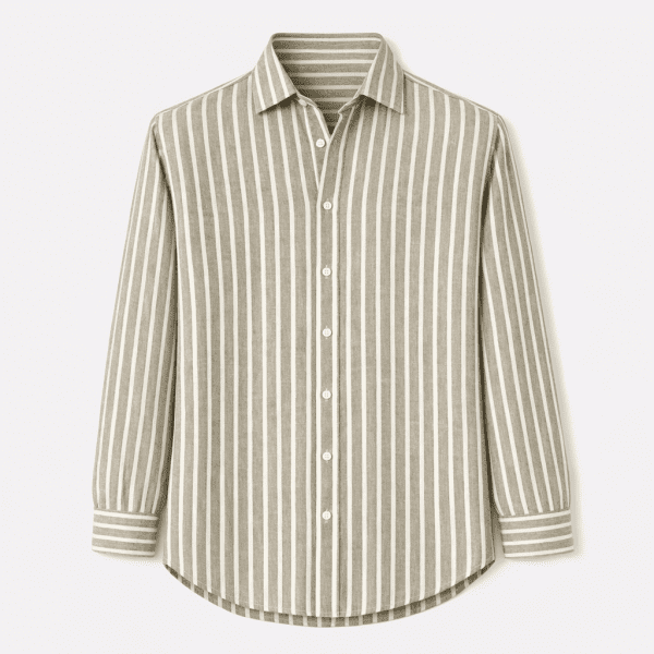 CAMISA LINO HOMBRE DE RAYA