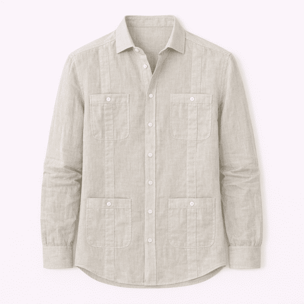 CAMISA LINO HOMBRE GUAYABERA