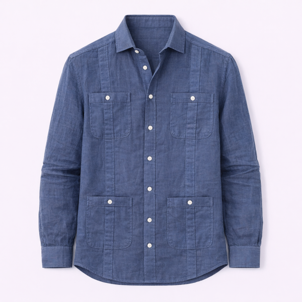 CAMISA LINO HOMBRE GUAYABERA