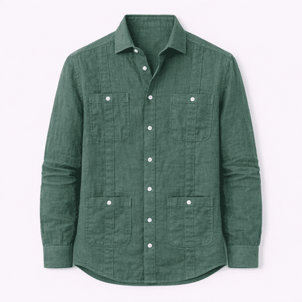 CAMISA LINO HOMBRE GUAYABERA