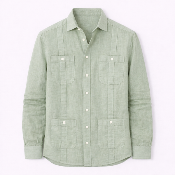 CAMISA LINO HOMBRE GUAYABERA
