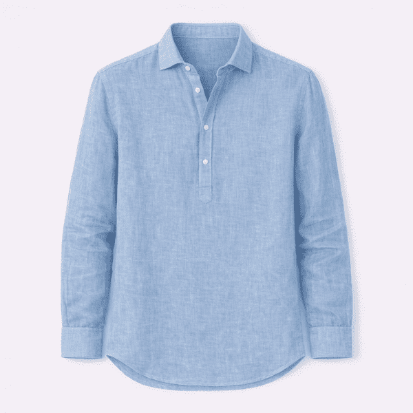 CAMISA LINO HOMBRE MEDIA TAPETA