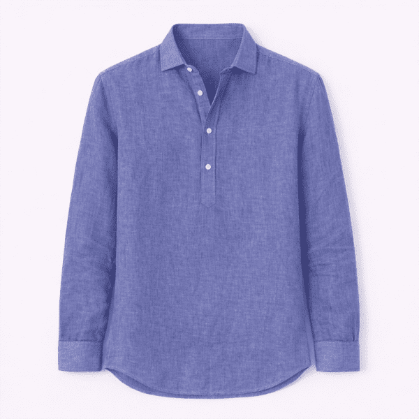 CAMISA LINO HOMBRE MEDIA TAPETA