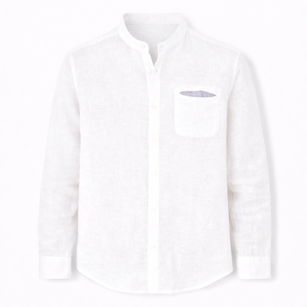 CAMISA LINO HOMBRE CUELLO MAO