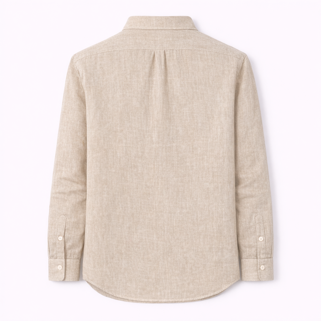 CAMISA LINO HOMBRE CUELLO MAO - Imagen 3
