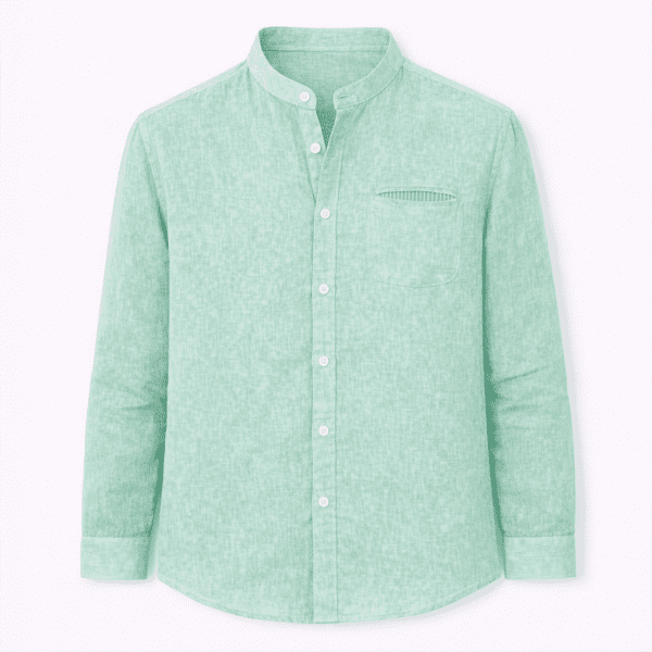 CAMISA LINO HOMBRE CUELLO MAO