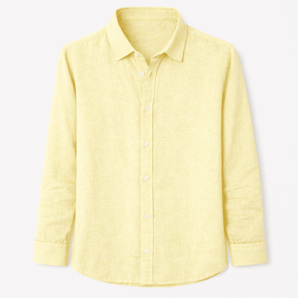 CAMISA LINO HOMBRE CUELLO CUTWAY