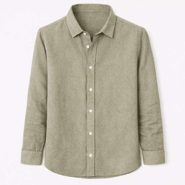 CAMISA LINO HOMBRE CUELLO CUTWAY