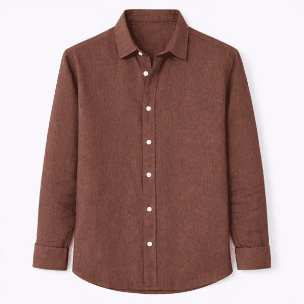 CAMISA LINO HOMBRE CUELLO CUTWAY