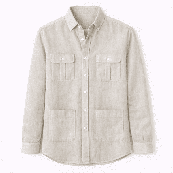 CAMISA LINO HOMBRE SAFARI