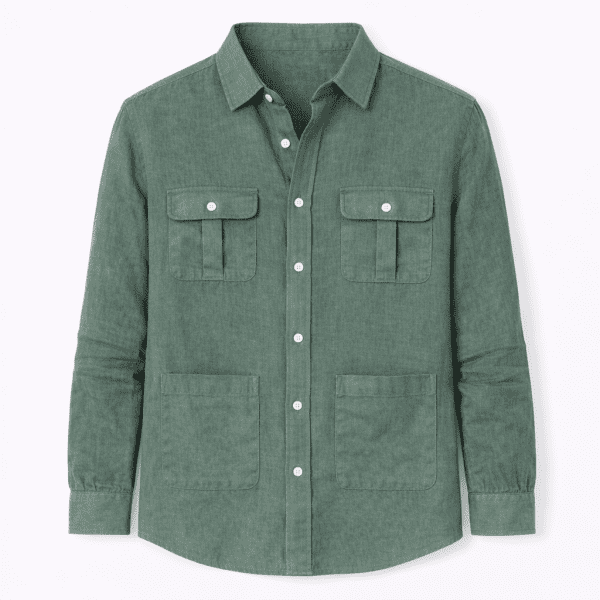CAMISA LINO HOMBRE SAFARI