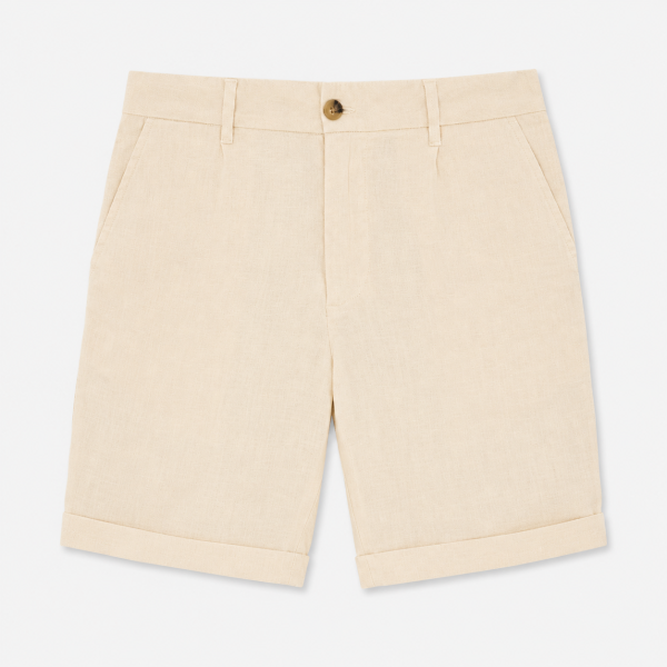 Bermudas de lino para hombre color crudo Blue Coast Yachting